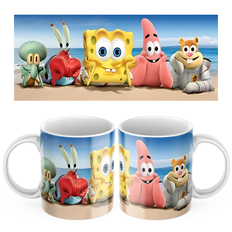 Keramický hrníček Spongebob a Přátelé 450ml
