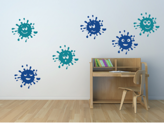 Samolepka na zeď Veselé kaňky