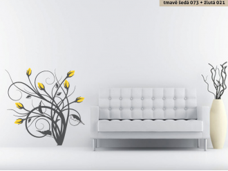 Samolepka na zeď Keřík růží