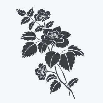 Samolepka Růže květy 2