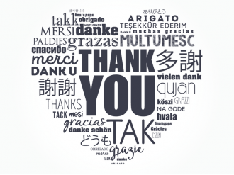 Samolepka Srdce- děkuji