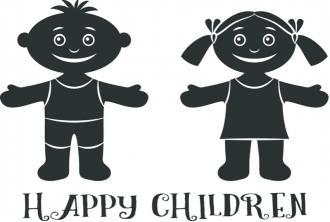 Samolepka Happy children