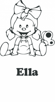 Samolepka Holčička s mašlí