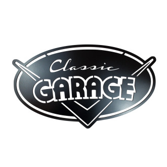 Dřevěná dekorace Classic garage černá