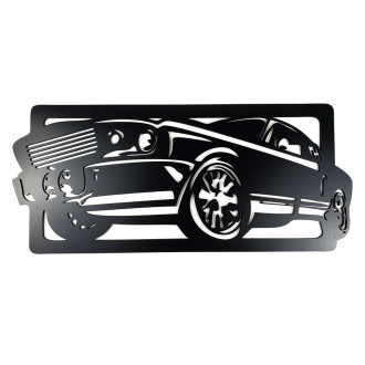 Dřevěná dekorace Ford Mustang černá
