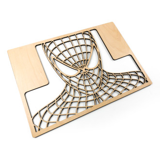 Dřevěná dekorace Spiderman