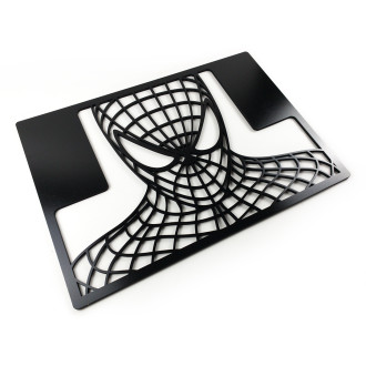 Dřevěná dekorace Spiderman černá