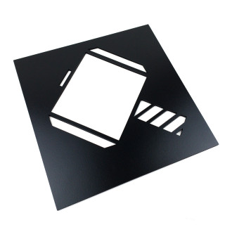 Dřevěná dekorace Symbol Thora černá