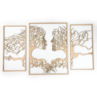 Dřevěná dekorace Duše lesa