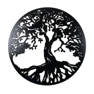 Dřevěná dekorace Strom života černý
