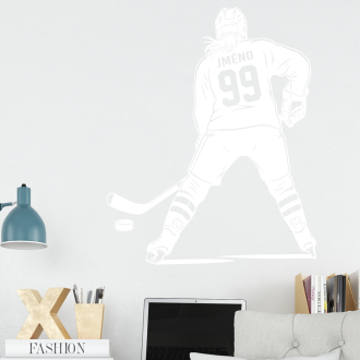 Samolepka Hokejistka v akci