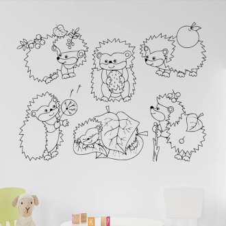 Samolepka Ježci obrázky