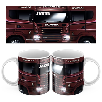 Keramický hrnek s motivem kamionu Scania 2