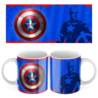 Keramický hrníček Kapitán Amerika