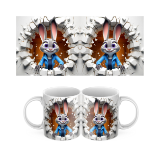 Keramický hrníček s motivy Zootropolis Judy