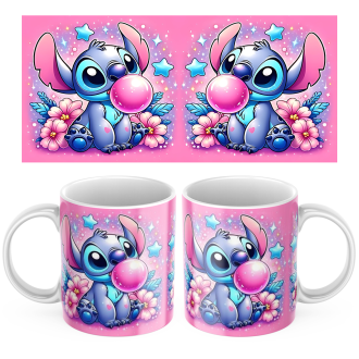 Keramický hrníček Stitch a Bublina