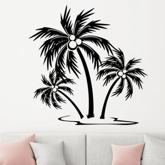 Samolepka Tři palmy