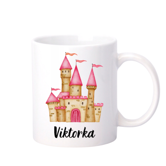 Plastový hrníček Hrad pro princezny