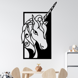 Samolepka Hlava Jednorožce