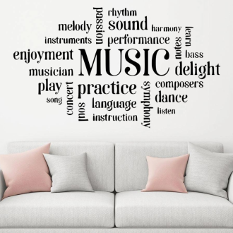 Samolepka Hudební vášeň