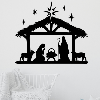 Samolepka Ježíšek v Betlémě