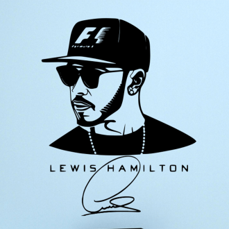 Samolepka Lewis Hamilton (F1)