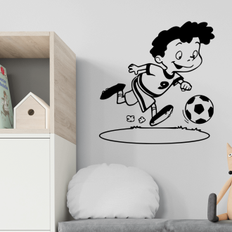 Samolepka Fotbalista chlapeček
