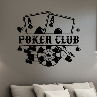 Samolepka Karty poker