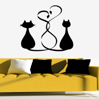 Samolepka Kočičí páreček