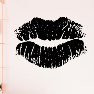 Samolepka Polibek na zeď