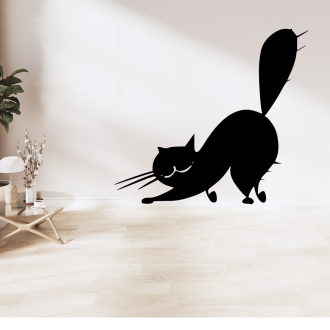 Samolepka Protahující se kočka