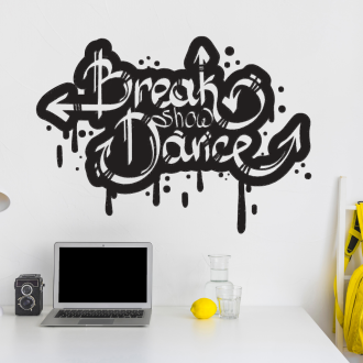 Samolepka Nápis Break show dance