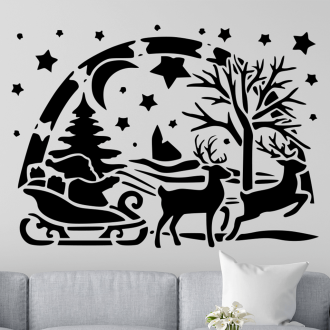 Samolepka Santa a soby