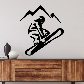 Samolepka Snowbordista