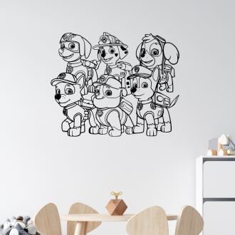 Samolepka Tlapková patrola smečka
