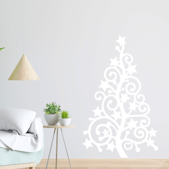 Samolepka Vánoční strom hvězda