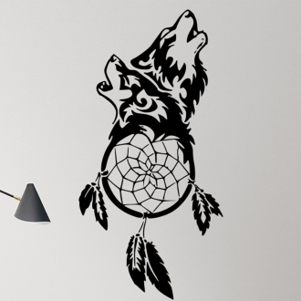 Samolepka Vlčí lapač snů