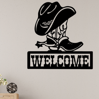 Samolepka Welcome Western