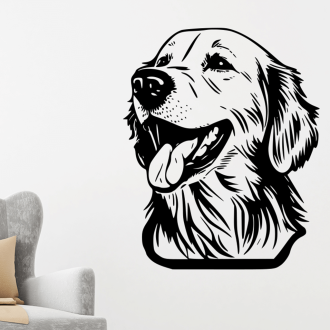 Samolepka Zlatý retrívr